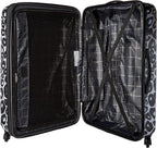 Moonlight Hardside Expandable Luggage with Spinner Wheels, Leopard Black, 3-Piece Set (21/24/28)