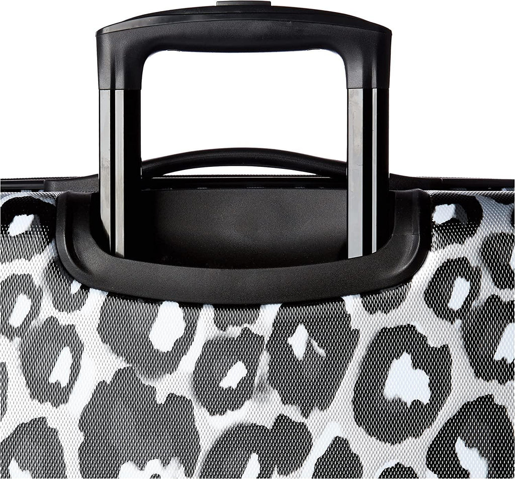 Moonlight Hardside Expandable Luggage with Spinner Wheels, Leopard Black, 3-Piece Set (21/24/28)