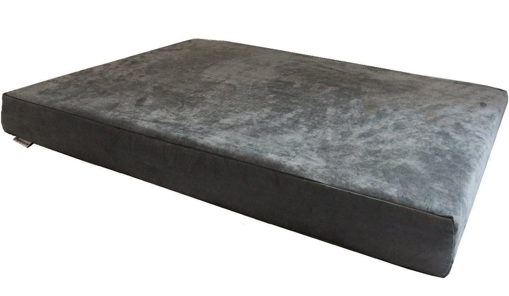 Dogbed4less XXL Orthopedic Cooling Memory Foam Pet Bed with Waterproof Internal Case + 2 Washable Microsuede External Cover for LarDog