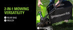 48V (24V x 2) 17" Cordless (Push) Lawn Mower (200+ Compatible Tools), (2) 4.0Ah Batteries and Dual Port Rapid Charger Included