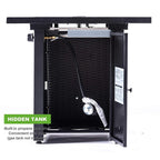 Goory Propane Heater Bonfire Brazier Portable Garden Cooking Grate Fireplace Square Tools Home Stove Black
