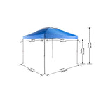 10 ft. x 10 ft. Blue Instant Canopy Pop Up Tent