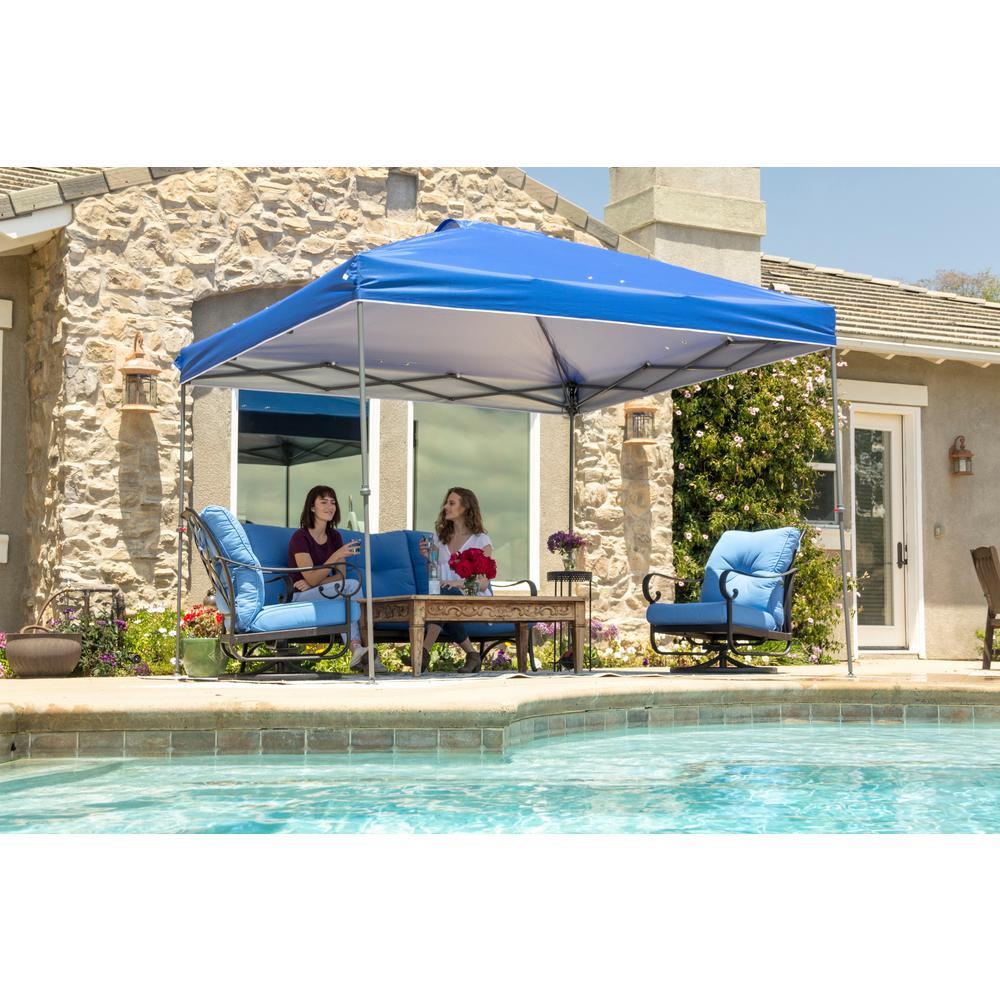 10 ft. x 10 ft. Blue Instant Canopy Pop Up Tent