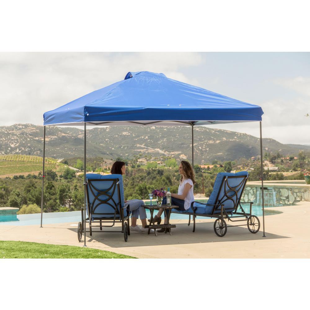 10 ft. x 10 ft. Blue Instant Canopy Pop Up Tent