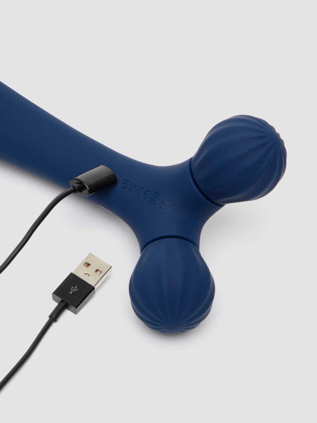 Lovehoney Joy Roller Rechargeable Double-Ended Vibrating Massager, Blue