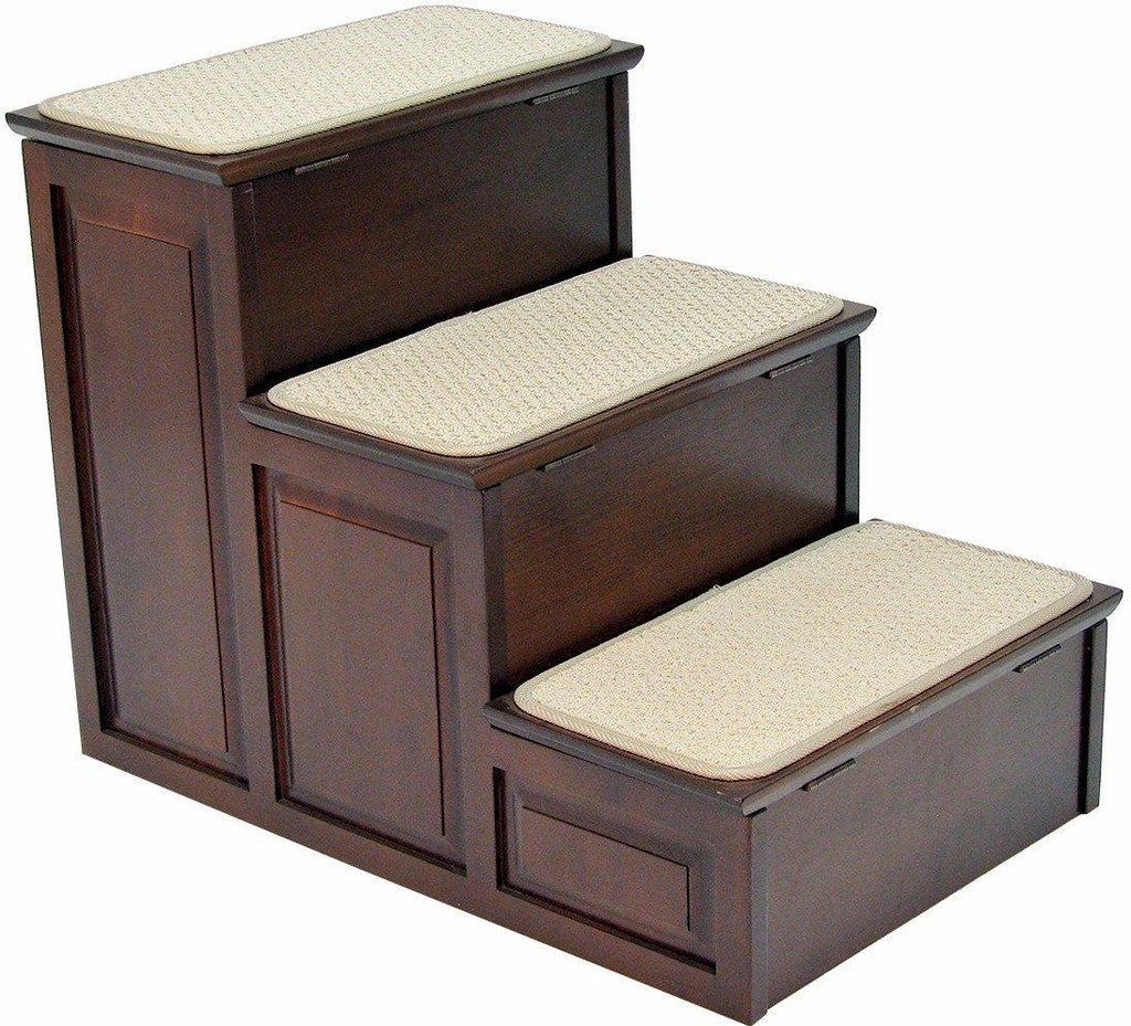 Crown Pet Products Carpeted Pet Steps for Small and LarDogs and Cats with Storage