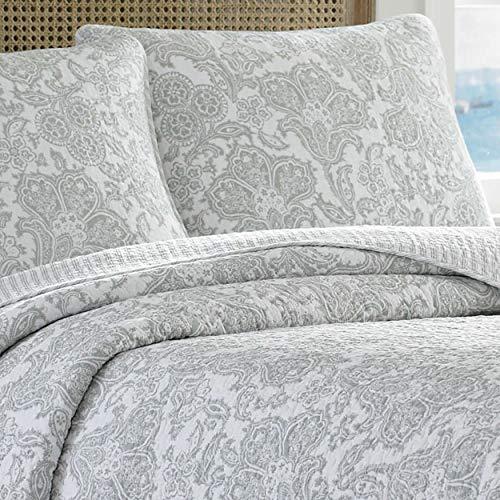 Tommy Bahama  Island Memory Gray 3-piece Quilt Set