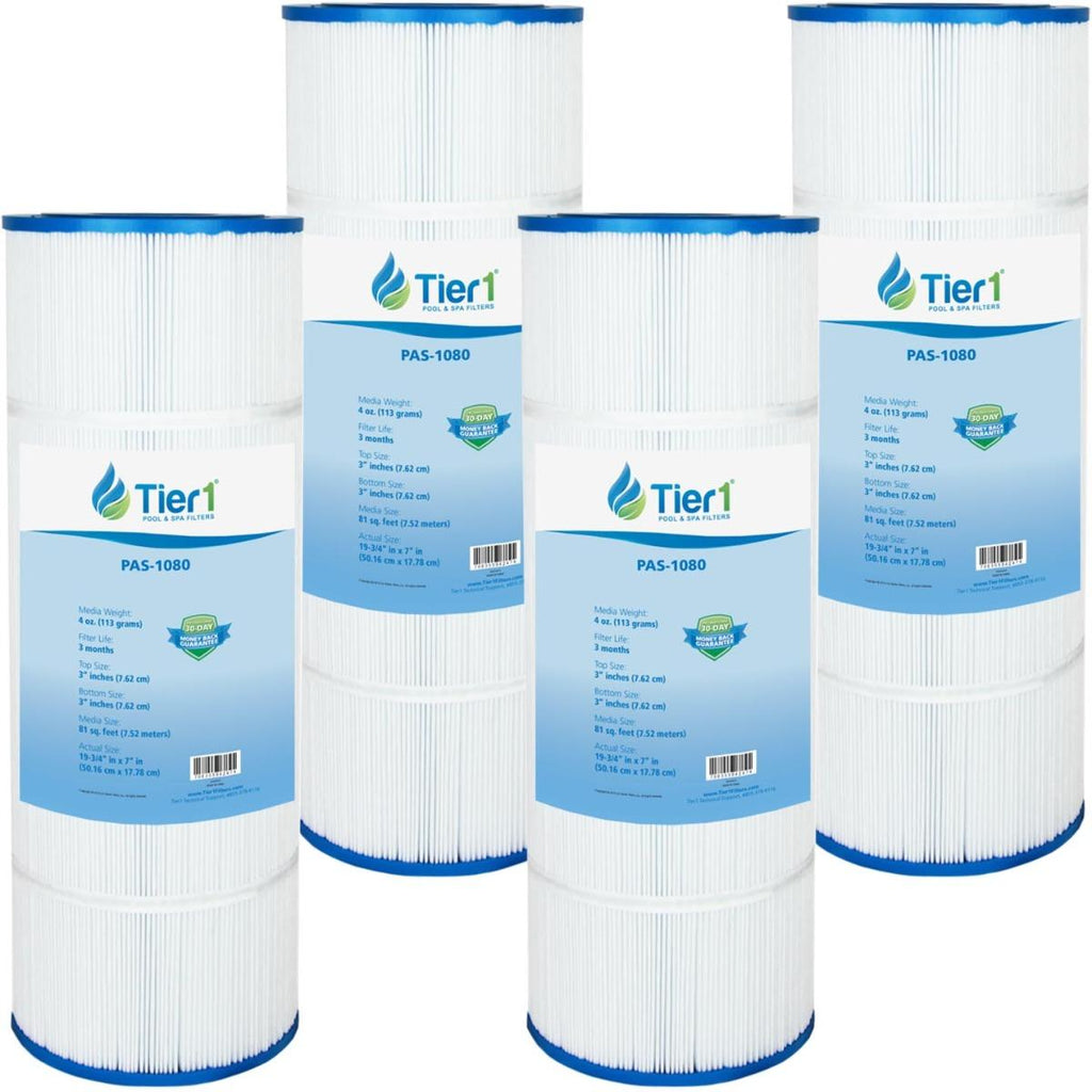 tier1 pool &amp; spa filter replacement for hayward cx580xre, filbur fc-1225, unicel c-7483 pool filter cartridge 4 pack