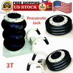 Portable 3T Triple Bag Air Jack Pneumatic Adjustable Ton Vehicle Jack 6600lbs