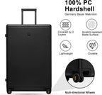 Elegance Matte Luggage Set,Lightweight Hardside Suitcase With Spinner Wheels,TSA Lock,3-Piece Set(Black, 20/24/28-Inch)