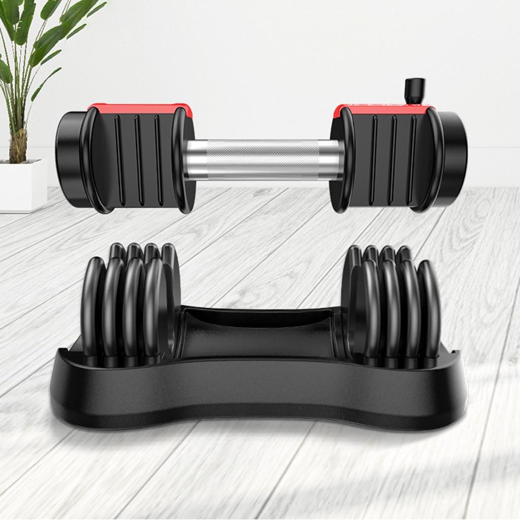 Adjustable Dumbbell 25lbs Fast Adjustment Function with Weight Plate(1 PCS)