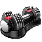 Adjustable Dumbbell 25lbs Fast Adjustment Function with Weight Plate(1 PCS)