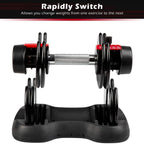 Adjustable Dumbbell 25lbs Fast Adjustment Function with Weight Plate(1 PCS)