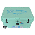 110 qt. Sea Foam Green Wheeled Cooler