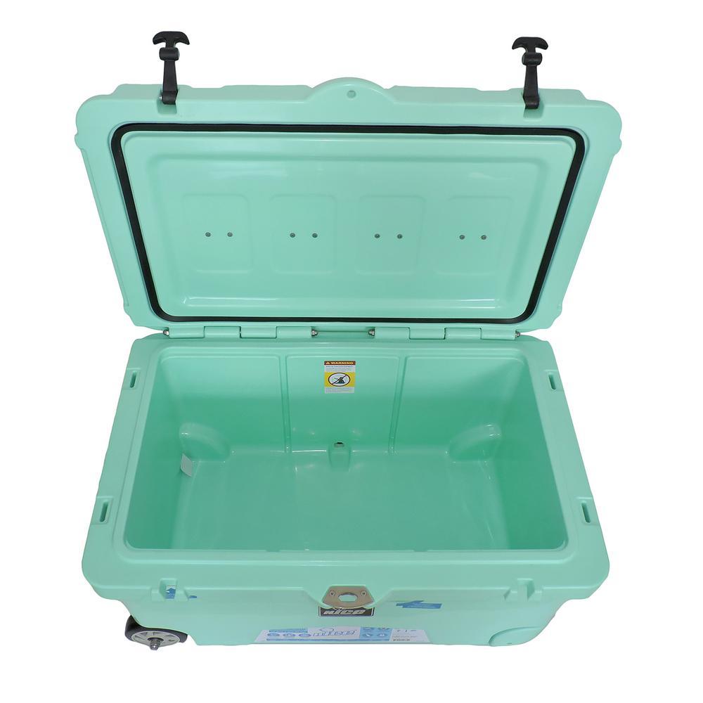 110 qt. Sea Foam Green Wheeled Cooler