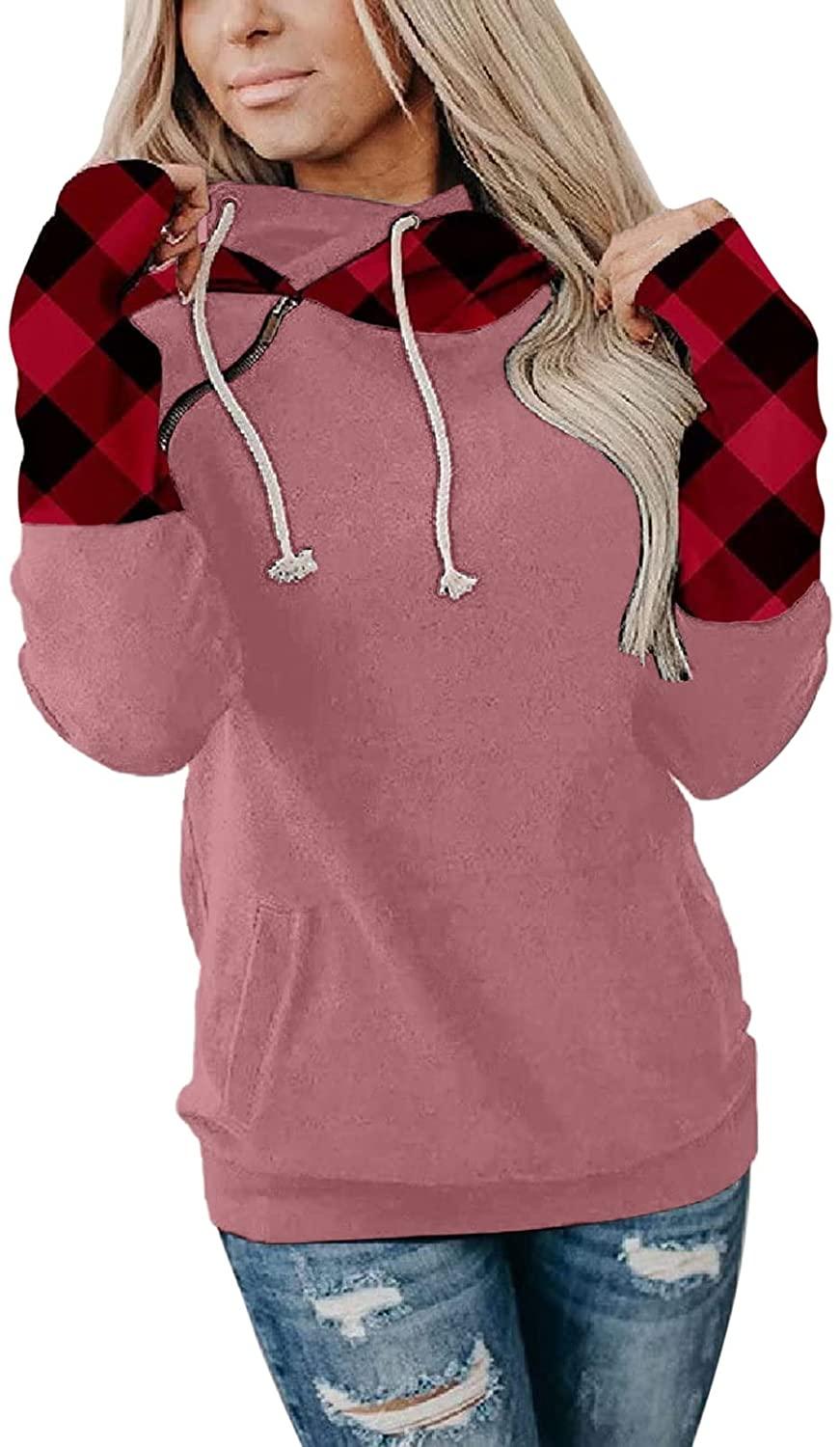 Hoodies for Women Pullover Graphic, Women's Heart Printing Comfy Hooded Bright Color Long Sleeve Sweatshirt