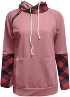 Hoodies for Women Pullover Graphic, Women's Heart Printing Comfy Hooded Bright Color Long Sleeve Sweatshirt