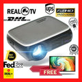 real tv m8s full hd 1080p projector 4k 7000 lumens cinema beamer android wifi