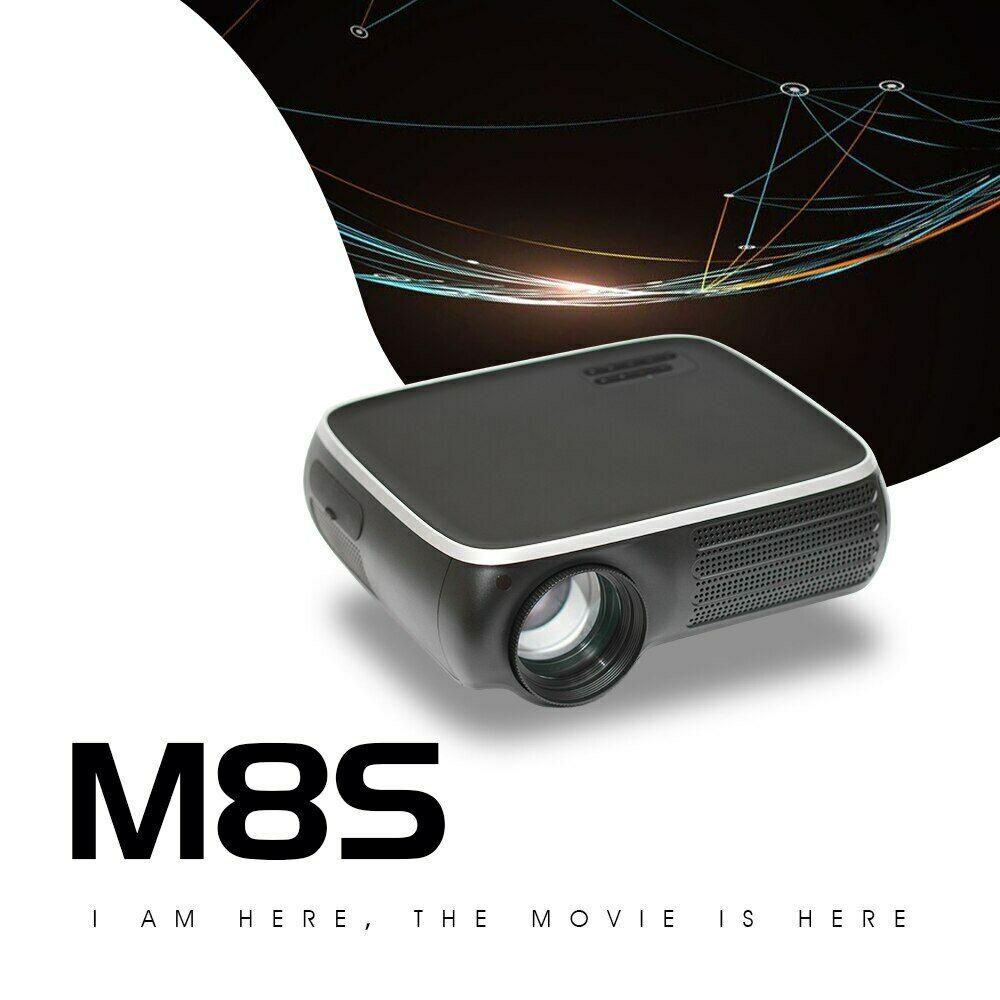 real tv m8s full hd 1080p projector 4k 7000 lumens cinema beamer android wifi