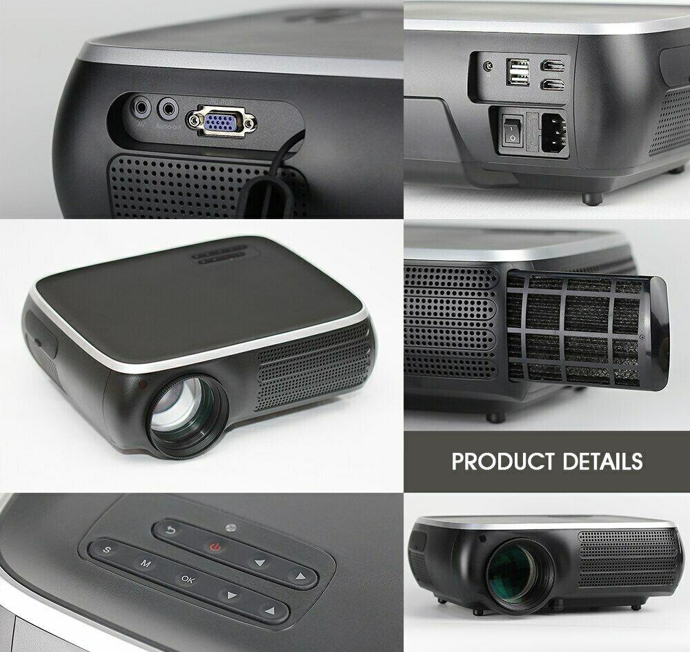 real tv m8s full hd 1080p projector 4k 7000 lumens cinema beamer android wifi