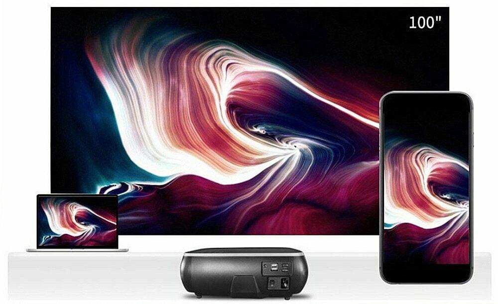 real tv m8s full hd 1080p projector 4k 7000 lumens cinema beamer android wifi