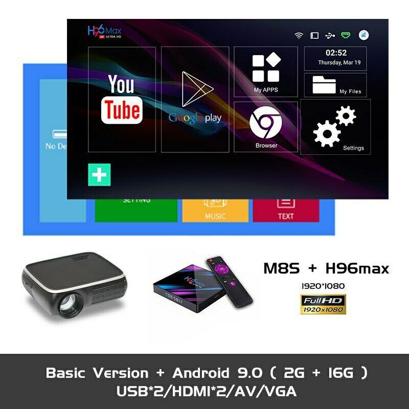 real tv m8s full hd 1080p projector 4k 7000 lumens cinema beamer android wifi