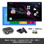 real tv m8s full hd 1080p projector 4k 7000 lumens cinema beamer android wifi