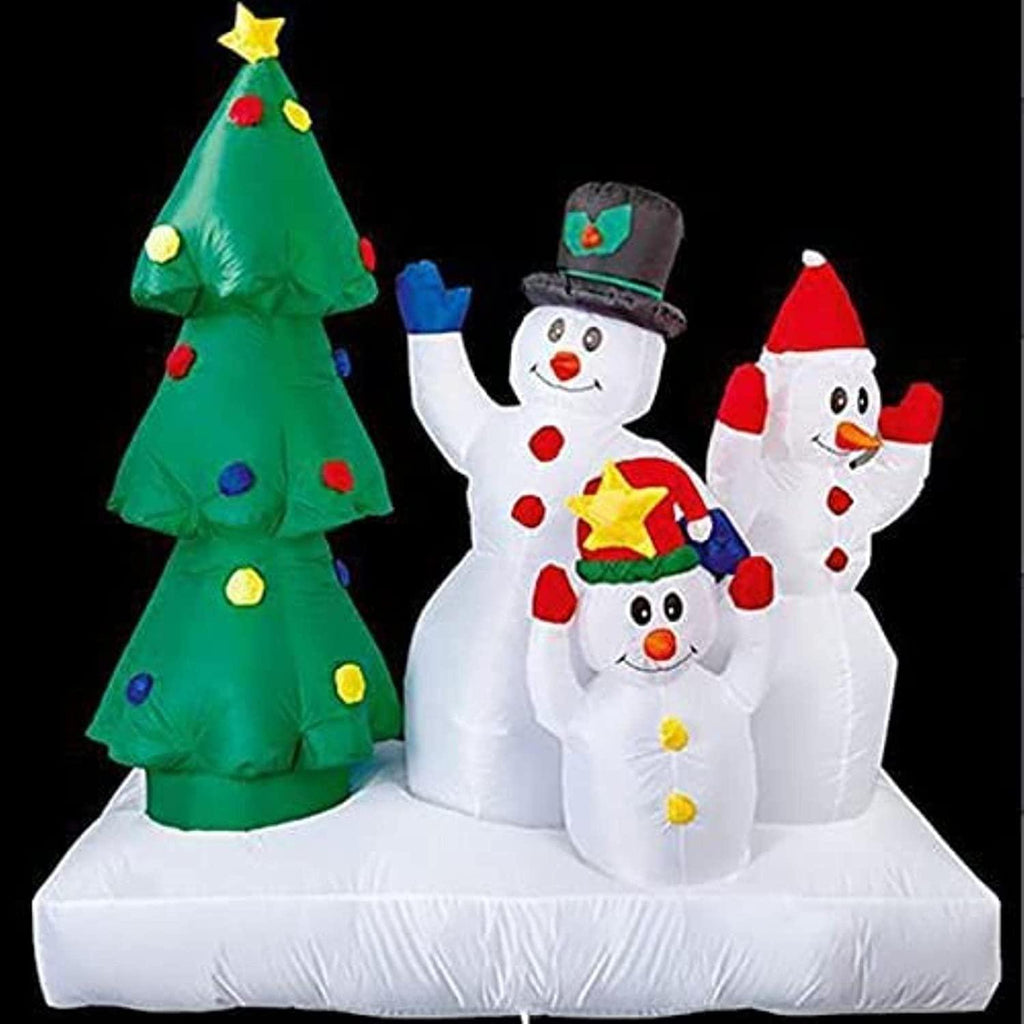 Christmas Tree, Father Christmas, Santa Claus, 3 Christmas Snowman, All-in-one, Christmas Inflatable Decorations, Holiday Party