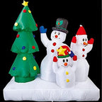 Christmas Tree, Father Christmas, Santa Claus, 3 Christmas Snowman, All-in-one, Christmas Inflatable Decorations, Holiday Party