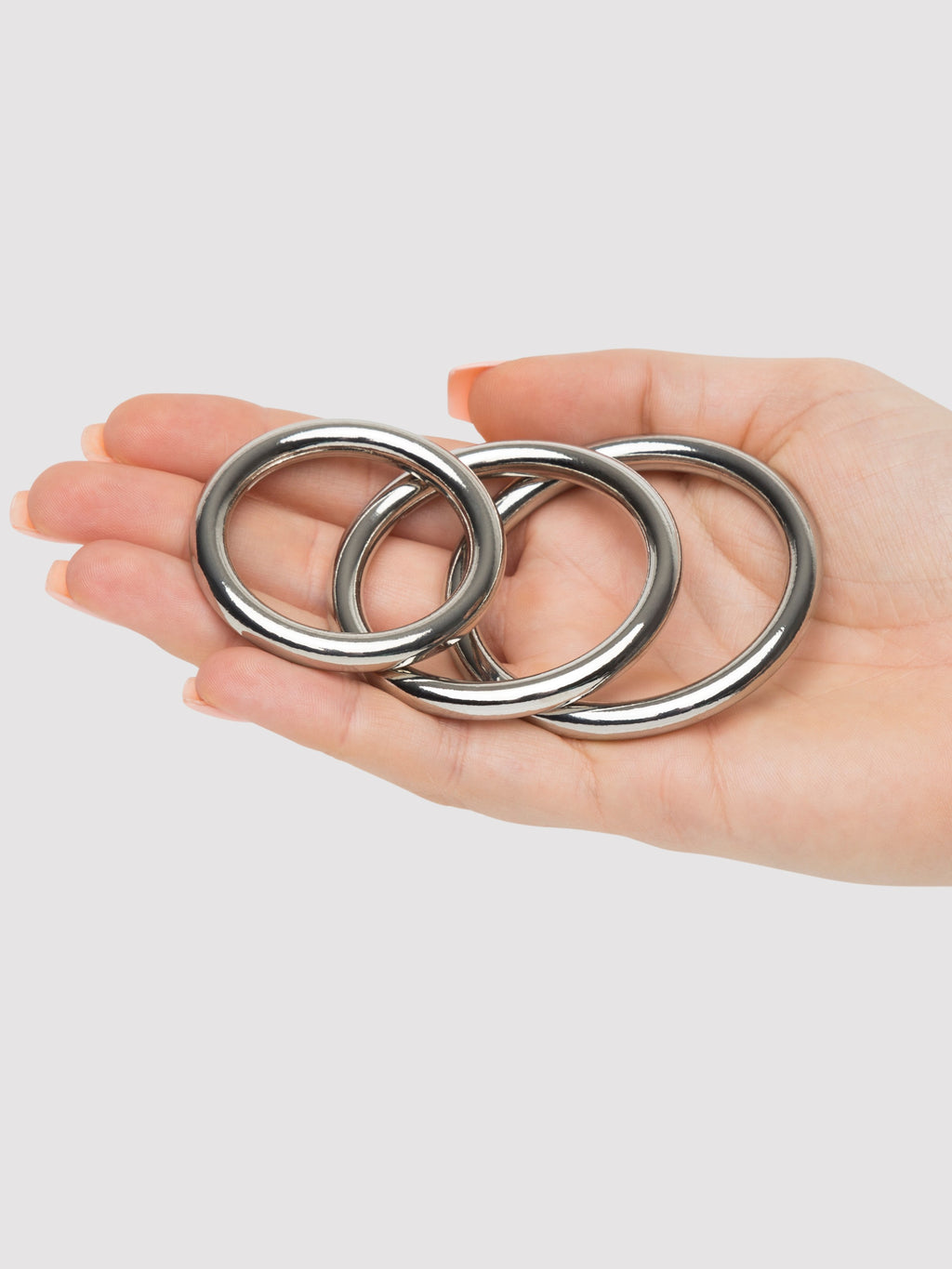 Sportsheets Metal O-Ring Set (3 Pack), Silver