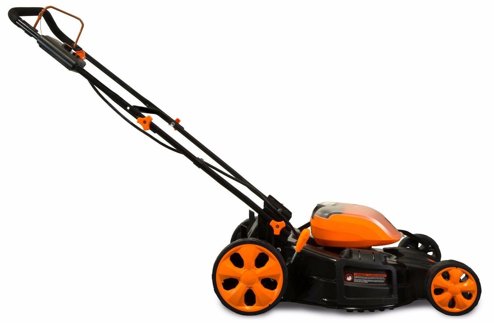 WEN 40441 40V Max Li-Ion 21-Inch 3-in-1 Lawn Mower with Two Batteries & Charger