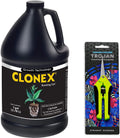 hydrodynamics clonex rooting gel 1 gallon- premium commercial size plant rooting hormone | includes 1 pair of common culture trimming scissors