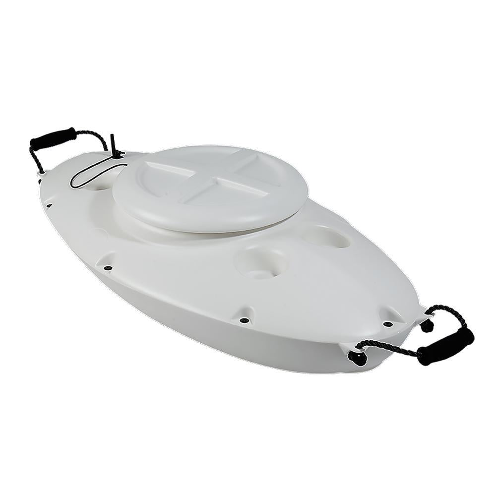 30 Qt. Outdoor Insulated Floating Cooler in White