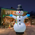 OZIS 13Ft Tall Christmas Inflatable Snowman Decorations with LED Lights - Blow up Party Decoration for Indoor Outdoor Yard - Cute Fun Xmas Holiday Blow Up Party Display