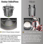 hantop 12l goat milking machine, rechargeable battery powered speed adjustable pulsating vacuum pump, 304 stainless steel milk bucket with auto stop check valve goat milker machine (pro model)
