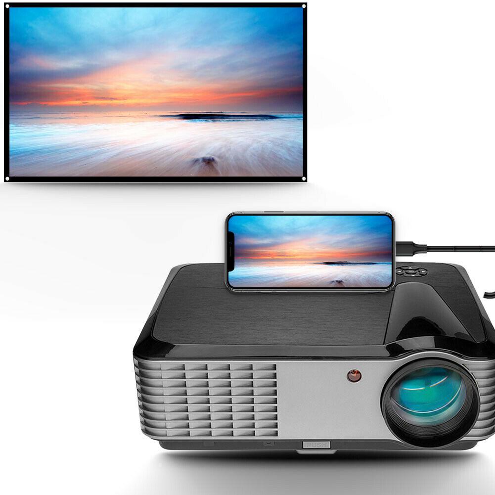 5000 lumen 1080p native led movie projector home theater 4k max tv projector usb