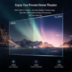 5000 lumen 1080p native led movie projector home theater 4k max tv projector usb