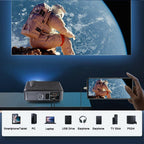 5000 lumen 1080p native led movie projector home theater 4k max tv projector usb