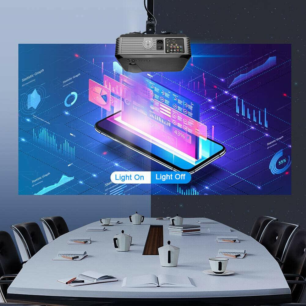 5000 lumen 1080p native led movie projector home theater 4k max tv projector usb