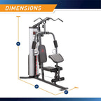 Marcy Pro MWM-988 Home Gym System 150 Pound Adjustable Weight Stack Machine