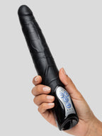 Powerful 10 Function Thrusting Vibrator 7.5 Inch, Black