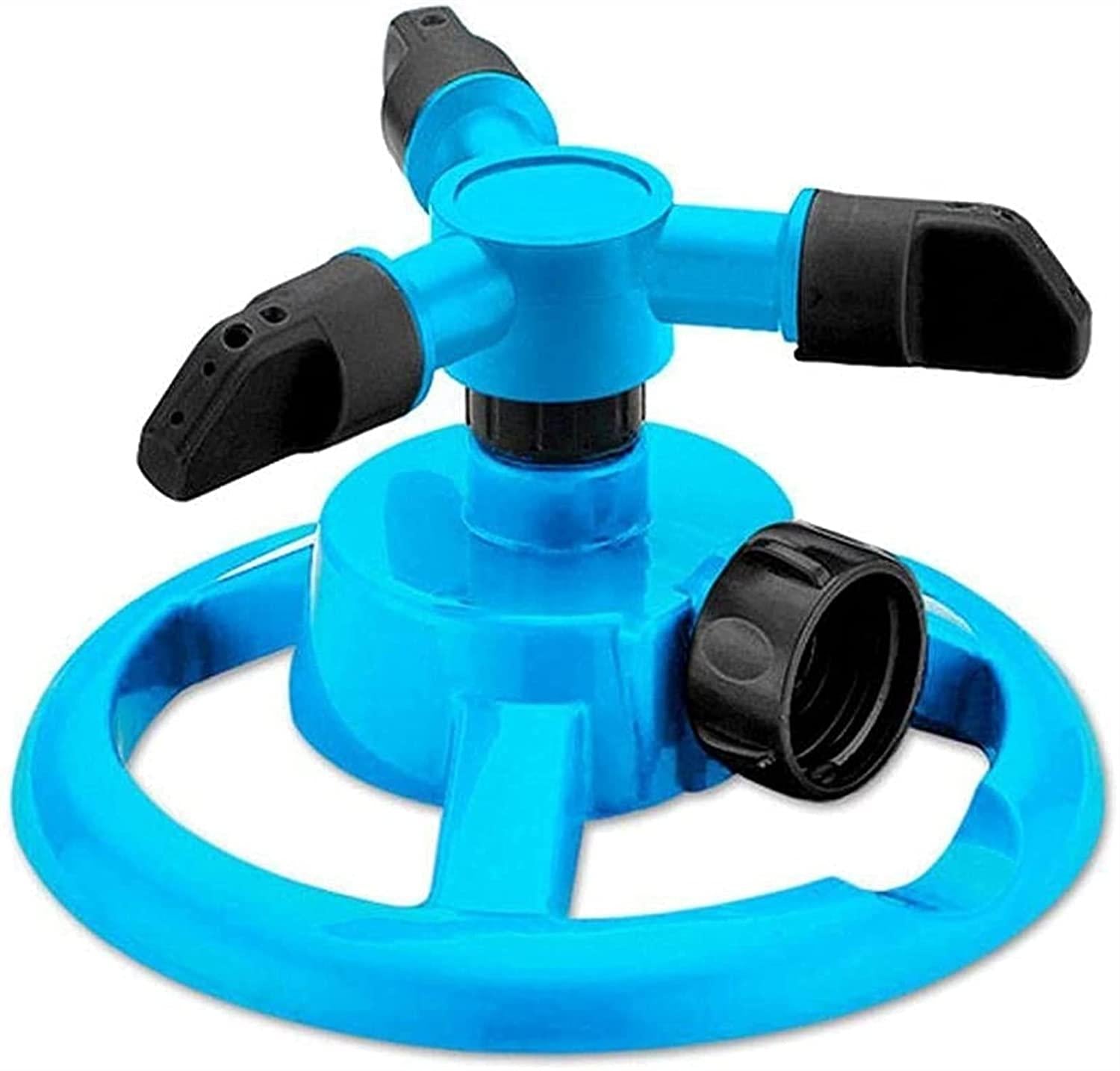 Sprinklers Garden Garden Automatic Watering Grass Lawn 360 Degree Fully 3 Nozzle Circle Rotating Irrigation System (Color : Blue, Size : 100PCS)