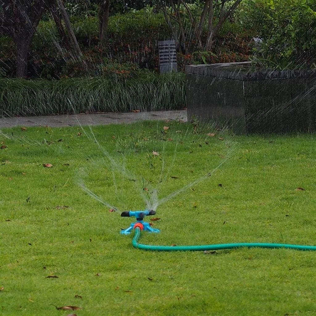 Sprinklers Garden Garden Automatic Watering Grass Lawn 360 Degree Fully 3 Nozzle Circle Rotating Irrigation System (Color : Blue, Size : 100PCS)