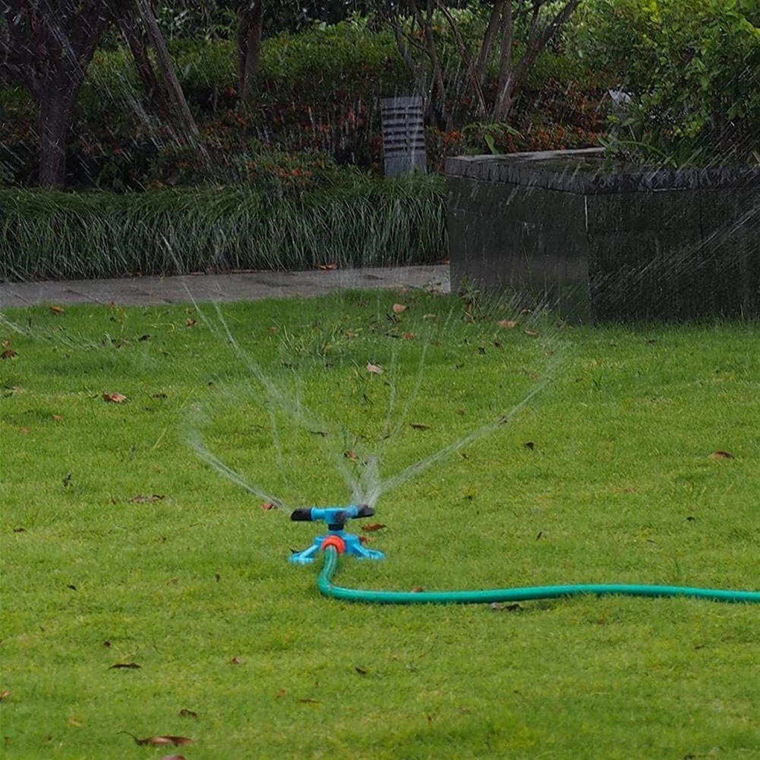 Sprinklers Garden Garden Automatic Watering Grass Lawn 360 Degree Fully 3 Nozzle Circle Rotating Irrigation System (Color : Blue, Size : 100PCS)