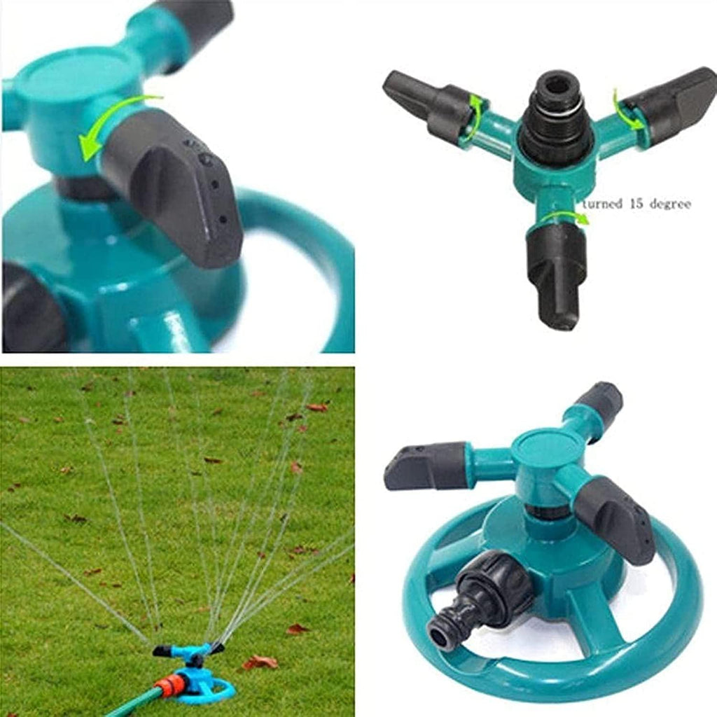 Sprinklers Garden Garden Automatic Watering Grass Lawn 360 Degree Fully 3 Nozzle Circle Rotating Irrigation System (Color : Blue, Size : 100PCS)