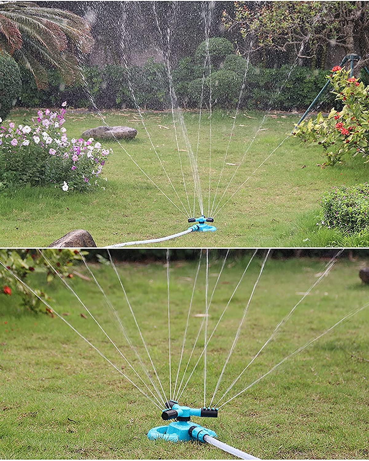 Sprinklers Garden Garden Automatic Watering Grass Lawn 360 Degree Fully 3 Nozzle Circle Rotating Irrigation System (Color : Blue, Size : 100PCS)