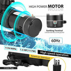 1.0/1.5/2.0 hp swimming pool pump in/above ground w/ strainer basket etl listed
