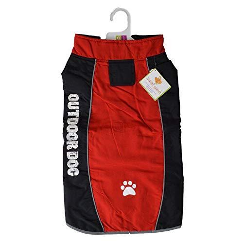 Fashion Pet Outdoor Dog All Weather Jacket - Red (9 Pack)