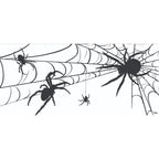 White and Black Spiders Halloween Double Car GaraDoor Party Banners, 16' x 7' by Showdown Displays