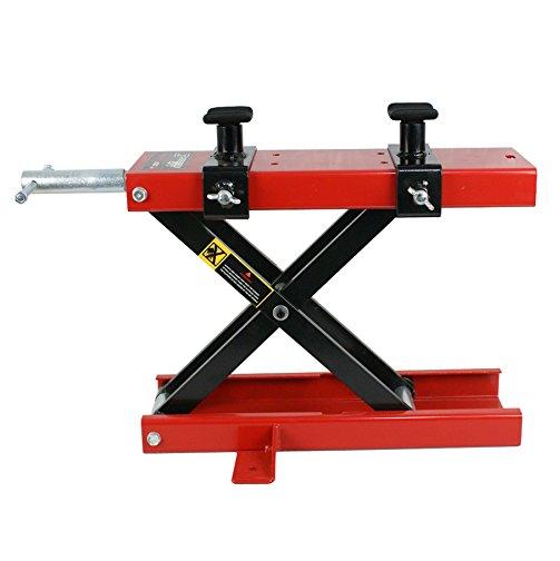 1100 LB Motorcycle Center Scissor Lift Jack Hoist Stand Bikes ATVs Scooter Crank